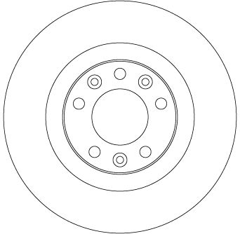 Tarcza hamulcowa TRW DF6667