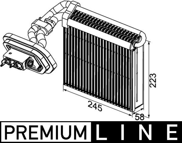 Parownik, instalacja klimatyzacji MAHLE AE100000P