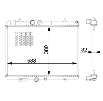 Chłodnica, układ chłodzenia silnika MAHLE cr 1598 000s