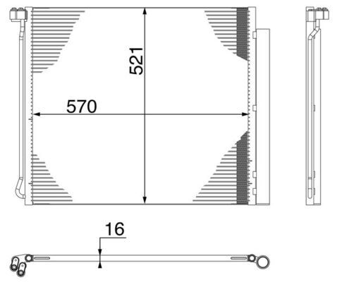 Skraplacz, klimatyzacja MAHLE AC269000S