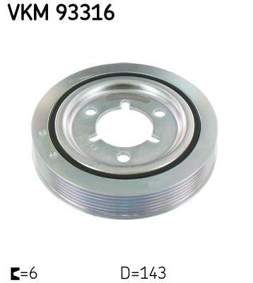 Koło pasowe, wał korbowy SKF VKM93316