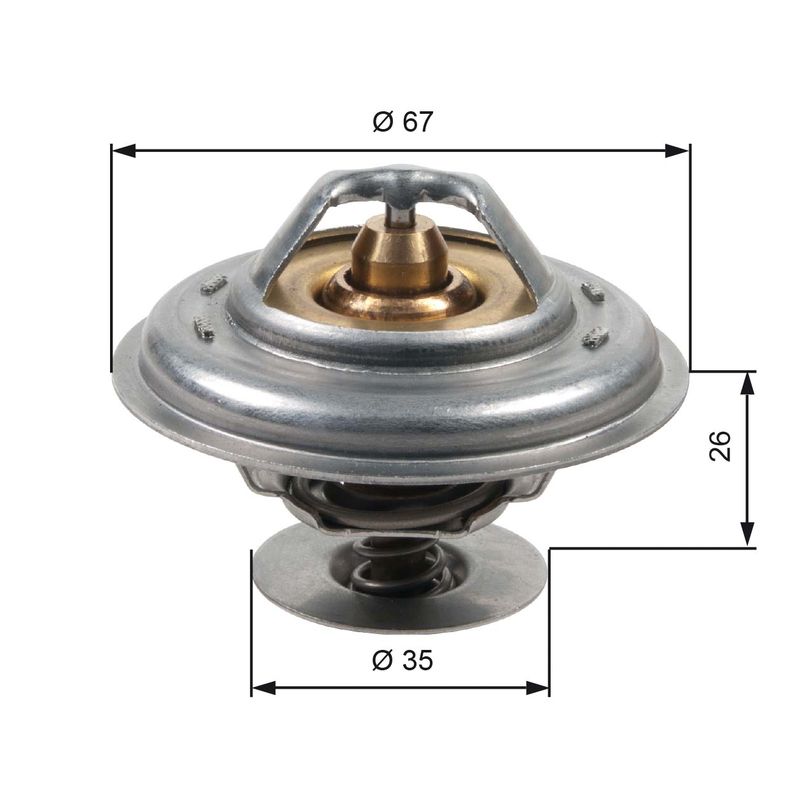 Termostat, płyn chłodzący GATES th13287g1