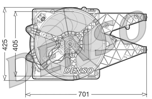 Wentylator, chłodzenie silnika DENSO DER09100