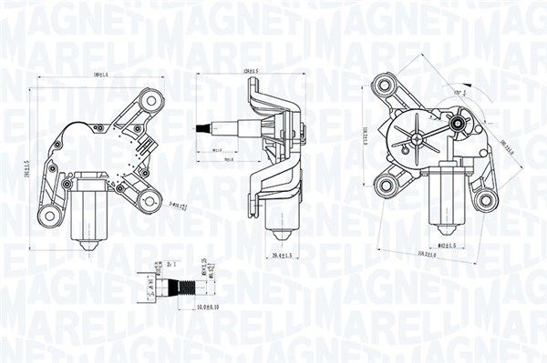 Silnik wycieraczek MAGNETI MARELLI 064070700010