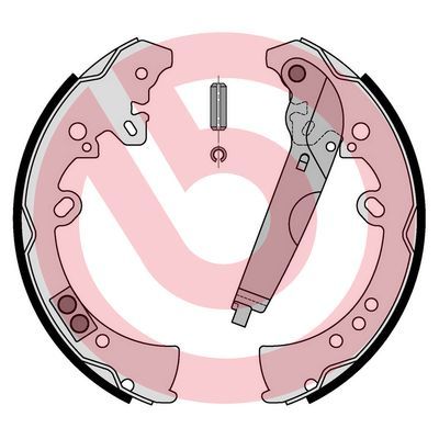 Zestaw szczęk hamulcowych BREMBO S 83 570