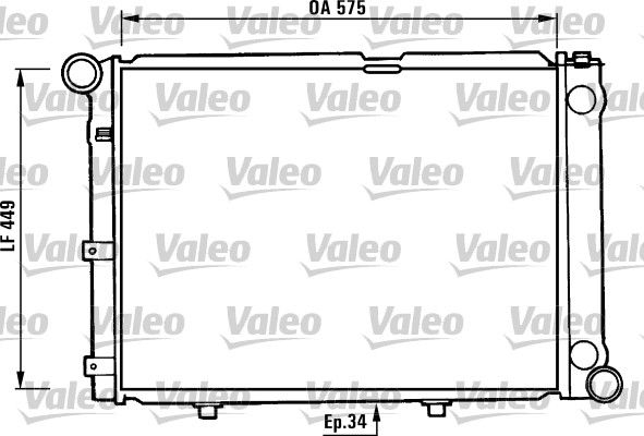 Chłodnica, układ chłodzenia silnika VALEO 730344