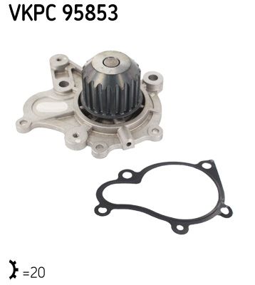 Pompa wody, chłodzenie silnika SKF VKPC 95853