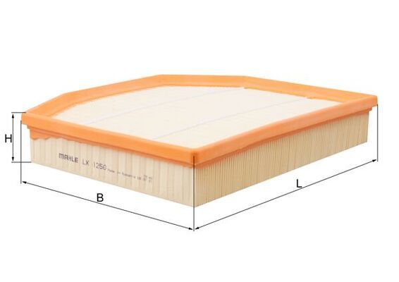 Filtr powietrza KNECHT LX 1250