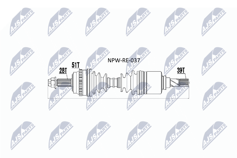 Wał napędowy NTY NPW-RE-037