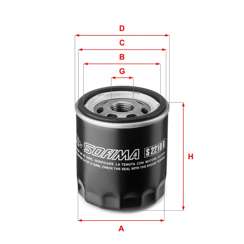 Filtr oleju SOFIMA S 2210 R