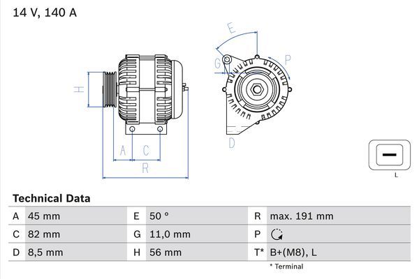 Alternator BOSCH 0 986 042 840