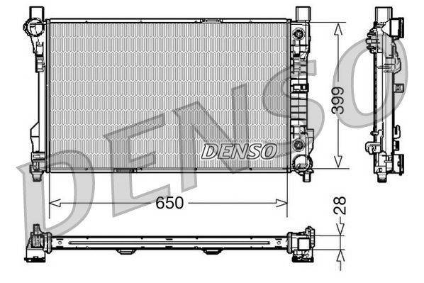 Chłodnica, układ chłodzenia silnika DENSO DRM17079