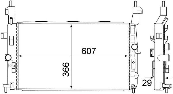 Chłodnica, układ chłodzenia silnika MAHLE CR1498000S