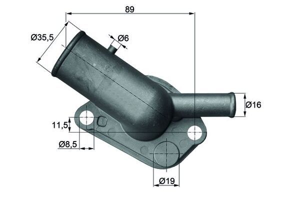 Termostat, płyn chłodzący MAHLE TI6487D