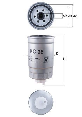 Filtr paliwa KNECHT KC 38