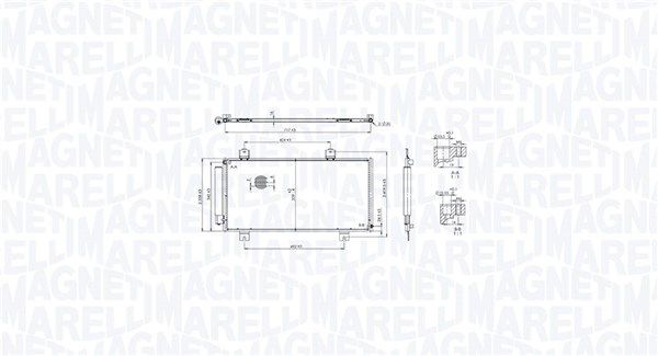 Skraplacz, klimatyzacja MAGNETI MARELLI 350203104100