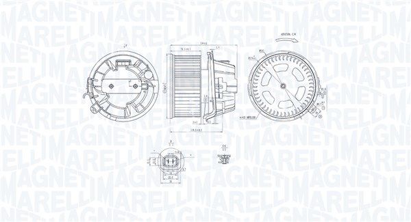 Wentylator wewnętrzny MAGNETI MARELLI 069412240010