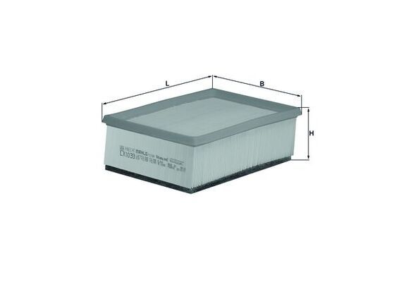 Filtr powietrza KNECHT LX 1033