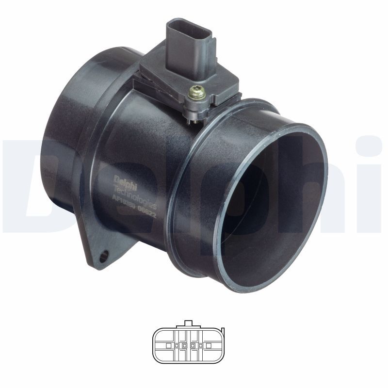 Przepływomierz masowy powietrza DELPHI AF10380-12B1