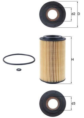 Filtr oleju KNECHT OX 153D1