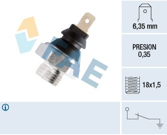 Włącznik ciśnieniowy oleju FAE 11620