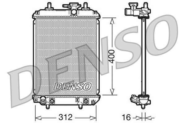 Chłodnica, układ chłodzenia silnika DENSO DRM50050