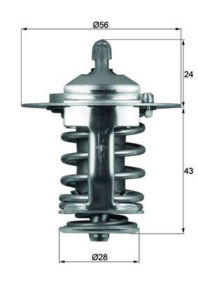 Termostat, płyn chłodzący MAHLE TX7082