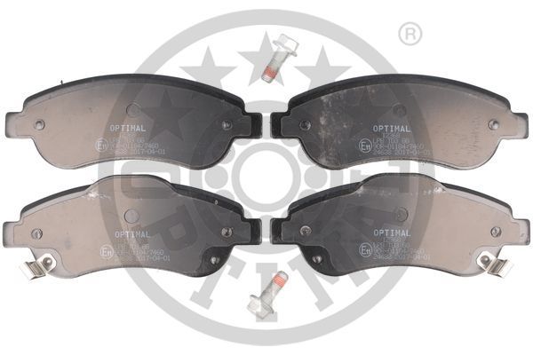 Zestaw klocków hamulcowych, hamulce tarczowe OPTIMAL BP-12368