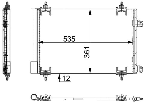 Skraplacz, klimatyzacja MAHLE AC668000S