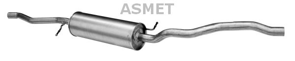Tłumik środkowy ASMET 19.033
