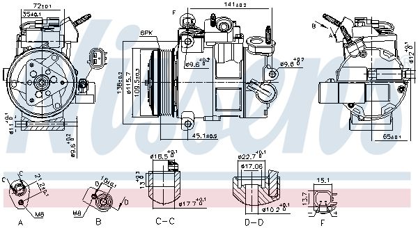 Sprężarka, klimatyzacja NISSENS 890800