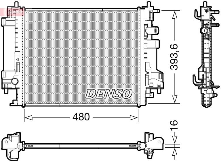 Chłodnica, układ chłodzenia silnika DENSO DRM23117