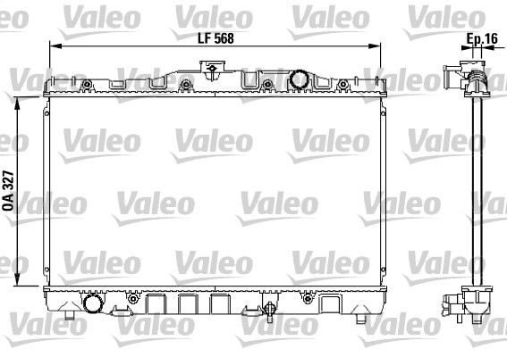 Chłodnica, układ chłodzenia silnika VALEO 730468