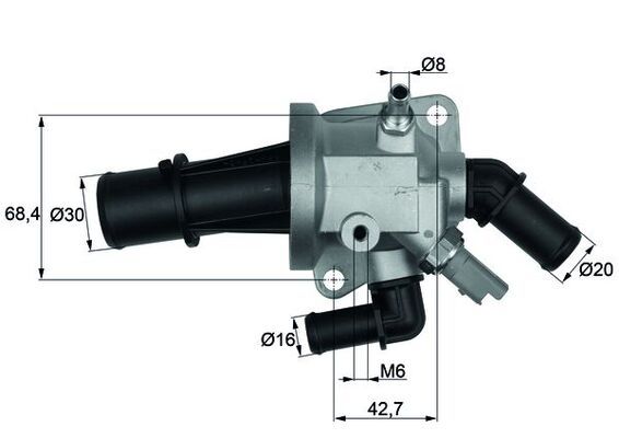 Termostat, płyn chłodzący MAHLE TI15388