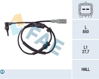 Czujnik, prędkość obrotowa koła FAE 78086