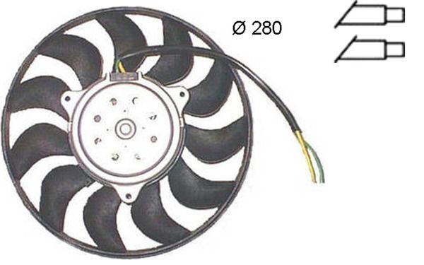 Wentylator, chłodzenie silnika MAHLE cff 372 000s