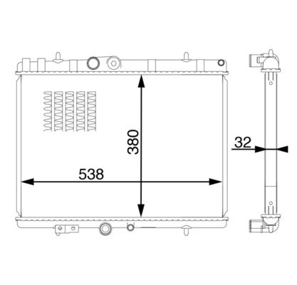 Chłodnica, układ chłodzenia silnika MAHLE CR1599000S