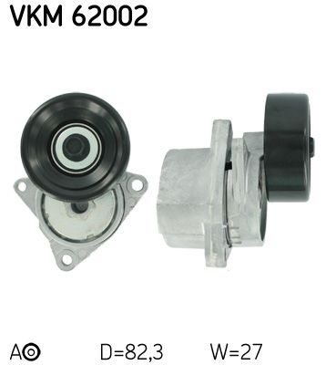 Rolka napinacza, pasek klinowy wielorowkowy SKF VKM 62002