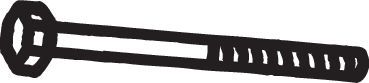 Śruba, system wydechowy BOSAL 258-845