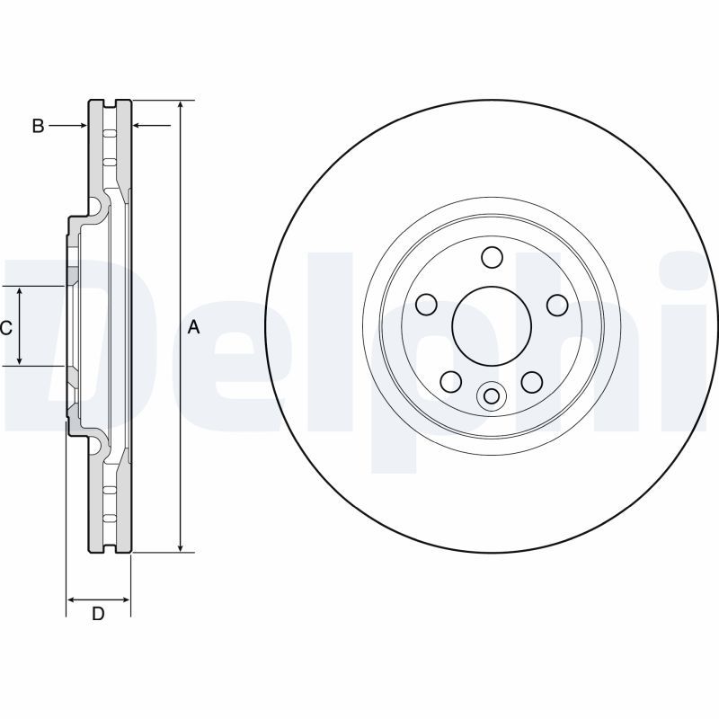 Tarcza hamulcowa DELPHI BG9178C