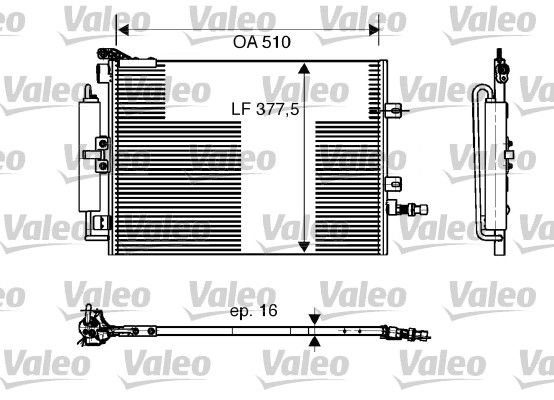 Skraplacz, klimatyzacja VALEO 818165
