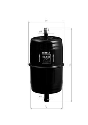 Filtr paliwa MAHLE KL558