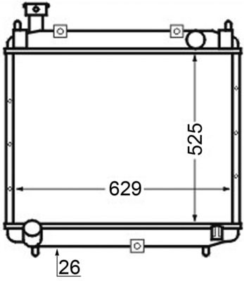 Chłodnica, układ chłodzenia silnika MAHLE cr 126 000s