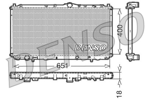 Chłodnica, układ chłodzenia silnika DENSO DRM33061