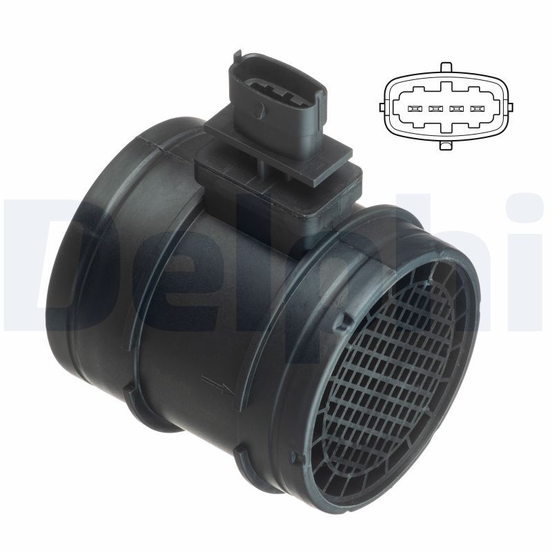 Przepływomierz masowy powietrza DELPHI AF10402-12B1