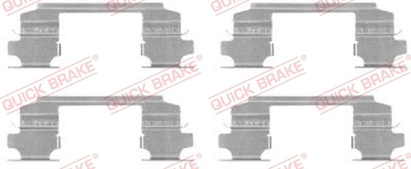 Zestaw akcesoriów, klocki hamulcowe QUICK BRAKE 109-1686