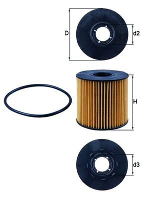 Filtr oleju KNECHT OX 210D