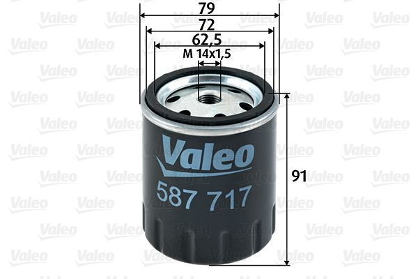 Filtr paliwa VALEO 587717