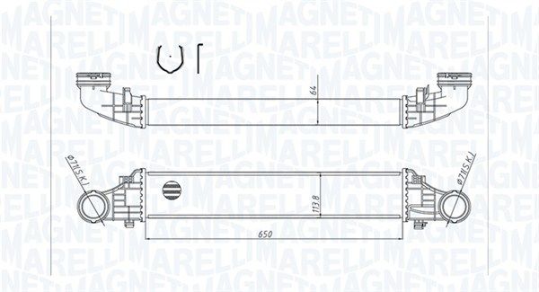 Chłodnica powietrza doładowującego MAGNETI MARELLI 351319204180