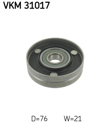 rolka kierunkowa / prowadząca, pasek klinowy zębaty SKF VKM 31017